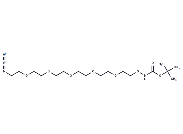t-Boc-Aminooxy-PEG5-azide Chemical Structure