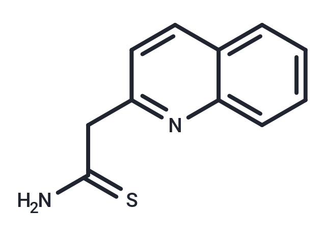 2-Quinolineacetamide, thio- Chemical Structure