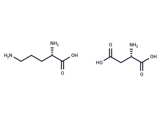 L-Ornithine L-aspartate Chemical Structure