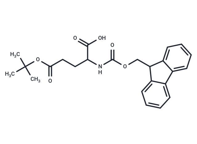 (R)-2-((((9H-Fluoren-9-yl)methoxy)carbonyl)amino)-5-(tert-butoxy)-5-oxopentanoic acid Chemical Structure