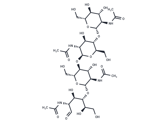 Tetra-N-acetylchitotetraose Chemical Structure