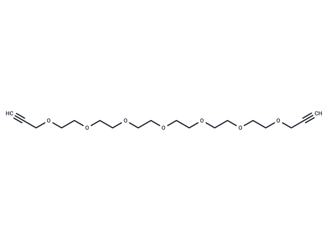 Bis-propargyl-PEG6 Chemical Structure