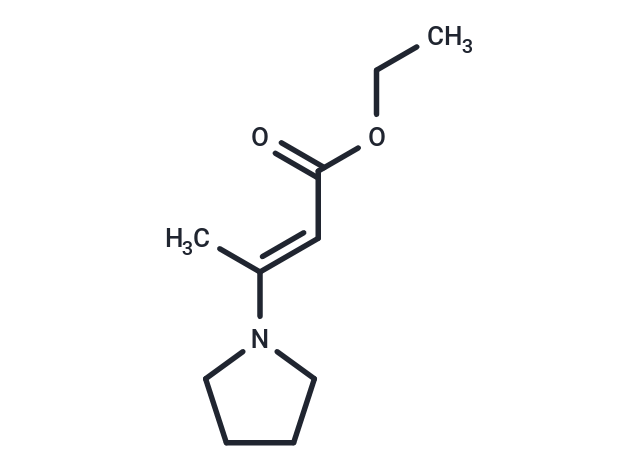 (E)-Ethyl 3-(pyrrolidin-1-yl)but-2-enoate Chemical Structure