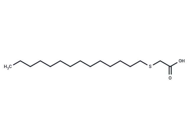 Tetradecylthioacetic acid Chemical Structure