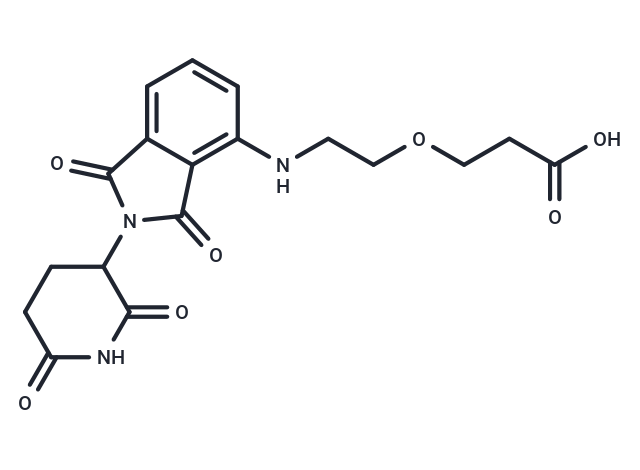 Pomalidomide-PEG1-CO2H Chemical Structure