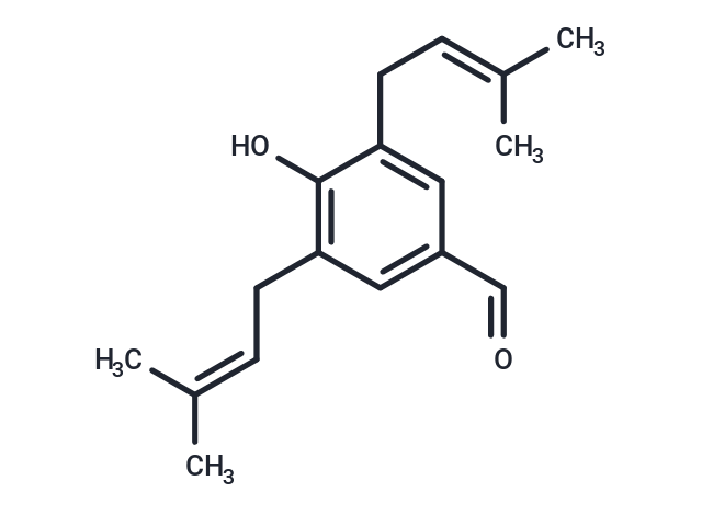 3,5-Diprenyl-4-hydroxybenzaldehyde Chemical Structure