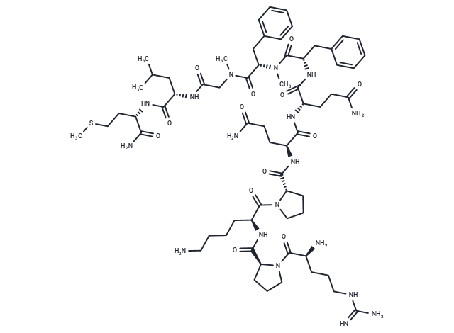 [MePhe8,Sar9] Substance P Chemical Structure