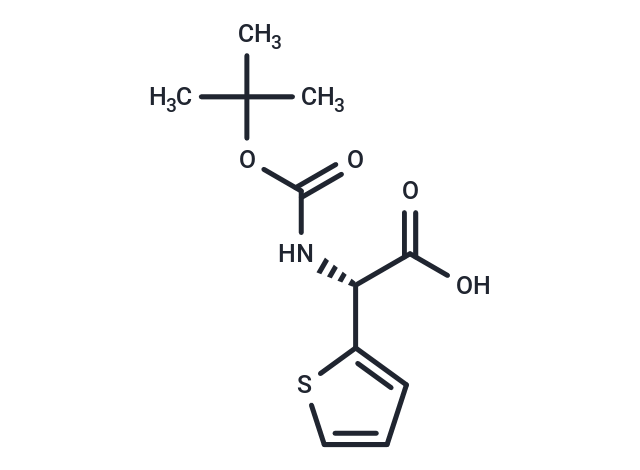 Boc-(R)-2-thienylglycine Chemical Structure