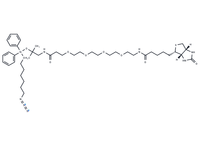 Biotin-PEG4-amino-t-Bu-DADPS-C6-azide Chemical Structure