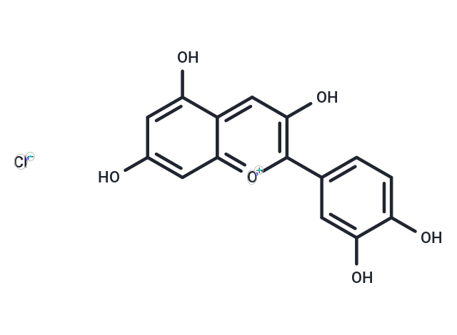 Cyanidin Chloride Chemical Structure