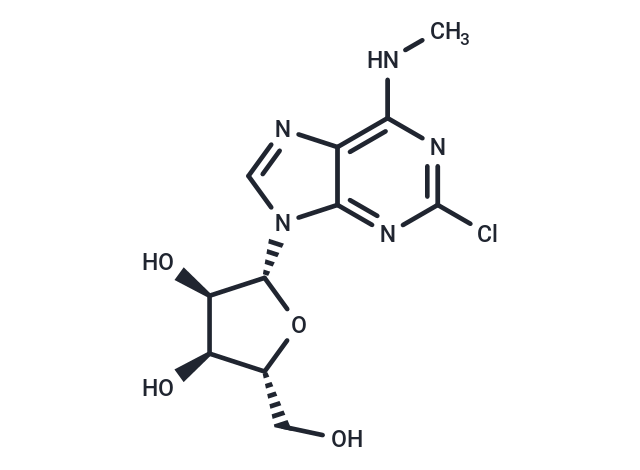2-Chloro-N6-methyladenosine Chemical Structure