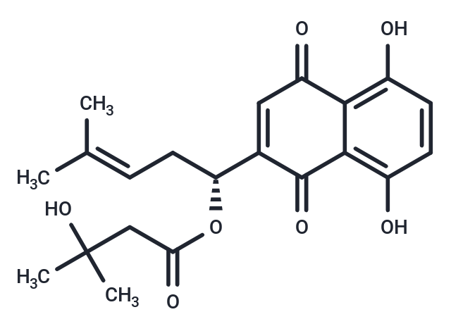 TargetMol Chemical Structure Beta-Hydroxyisovalerylshikonin