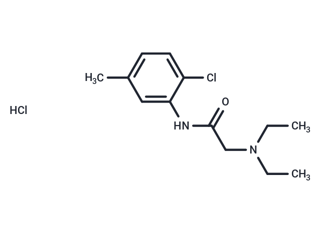 m-Acetotoluidide, 6'-chloro-2-(diethylamino)-, hydrochloride Chemical Structure