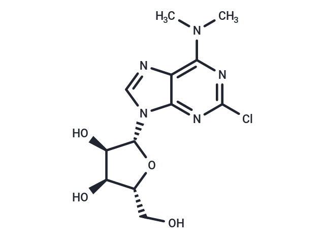 2-Chloro-N6,N6-dimethyladenosine Chemical Structure
