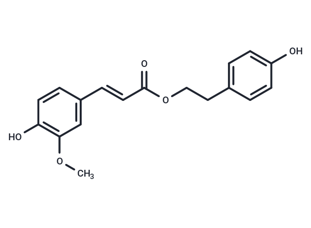 P-Hydroxyphenethyl trans-ferulate Chemical Structure