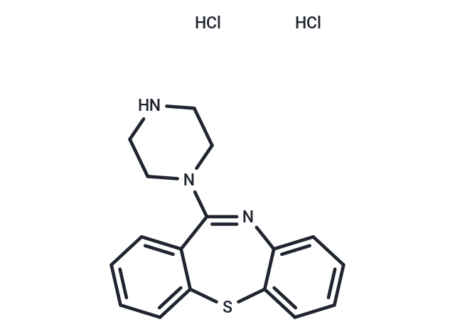 11-(1-Piperazinyl)-dibenzo[b,f][1,4]thiazepine dihydrochloride Chemical Structure