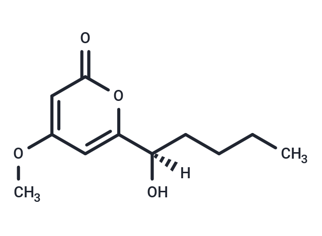 6-(1-Hydroxypentyl)-4-methoxy-2H-pyran-2-one. PC Chemical Structure