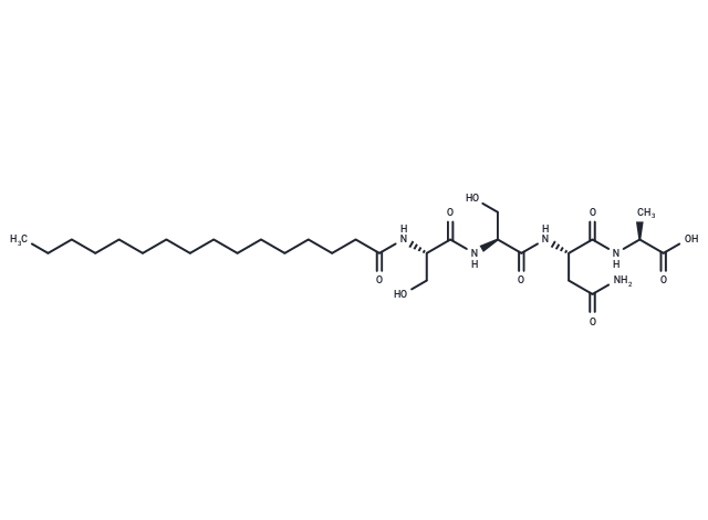 Palmitoyl tetrapeptide Chemical Structure