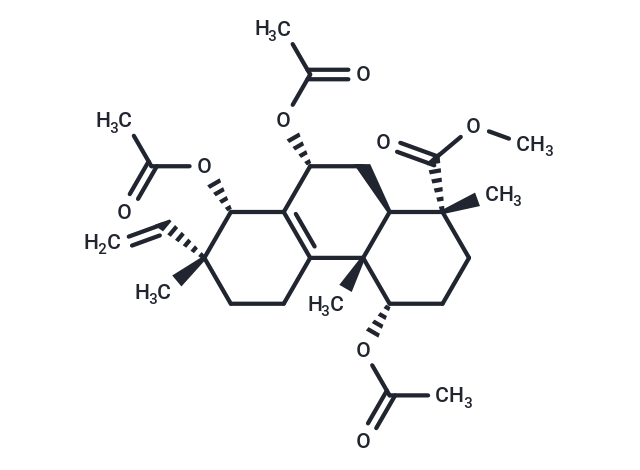 Methyl 1a,7a,14a-triacetoxy-8,15-isopimaredien-18-oate Chemical Structure