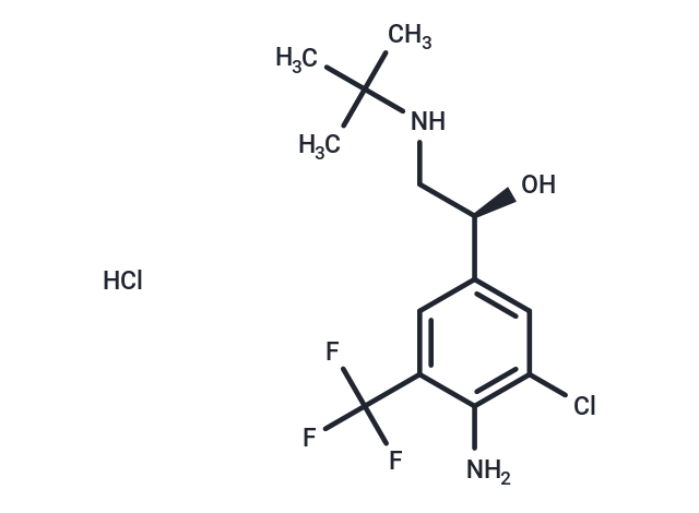 D-Mabuterol hydrochloride Chemical Structure