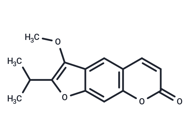 Peucedanin Chemical Structure