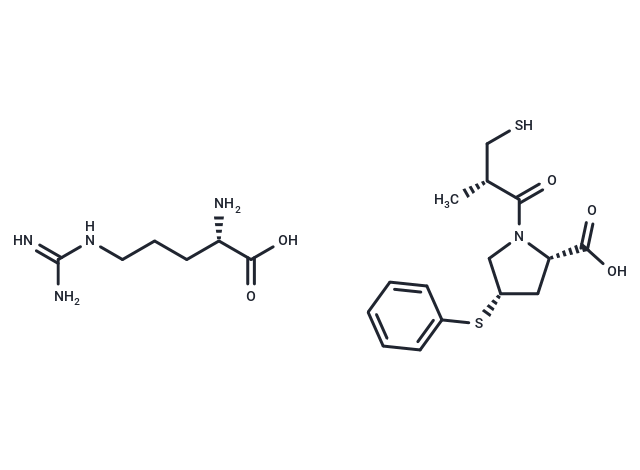 Zofenoprilat arginine Chemical Structure
