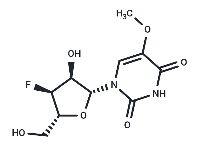 3’-Deoxy-3’-fluoro-5-methoxyluridine Chemical Structure