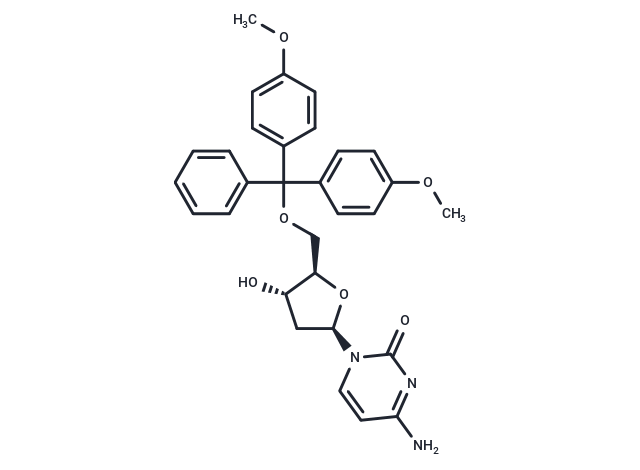 5’-O-(4,4’-Dimethoxytrityl)-2’-deoxycytidine Chemical Structure