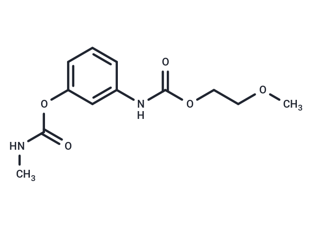 Carbanilic acid, m-hydroxy-, 2-methoxyethyl ester, methylcarbamate Chemical Structure