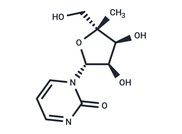 4’-C-Methyl-4-deoxyuridine Chemical Structure