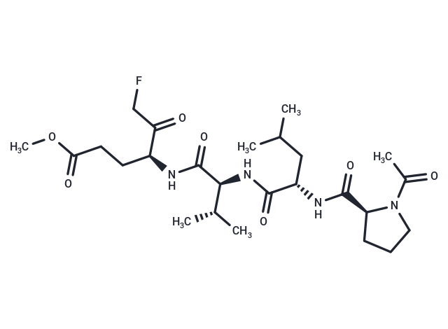 Ac-PLVE-FMK Chemical Structure