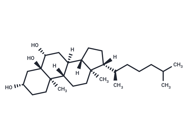 5α,6β-Dihydroxycholestanol Chemical Structure
