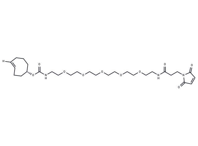 TCO-PEG5-maleimide Chemical Structure