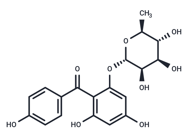 Iriflophenone 2-O-Rhamnoside Chemical Structure