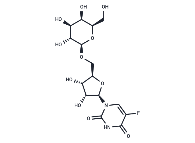 5-Fluorouridine 5'-O-β-D-galactopyranoside Chemical Structure