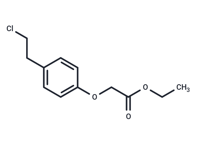 2-[4-(2-Chloroethyl)phenoxy]acetic   acid ethyl ester Chemical Structure