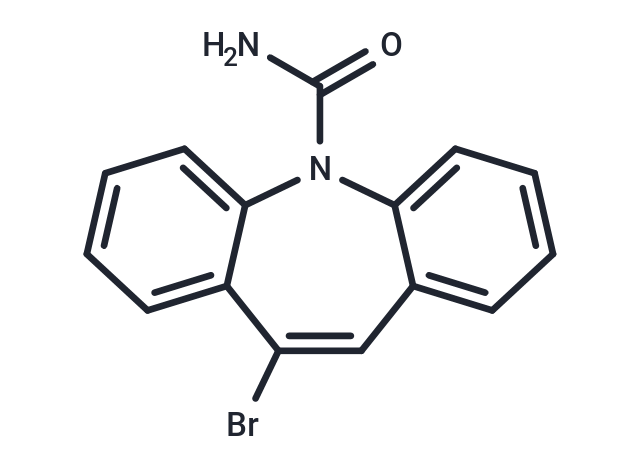 10-Bromo-5H-dibenzo[b,f]azepine-5-carboxamide Chemical Structure