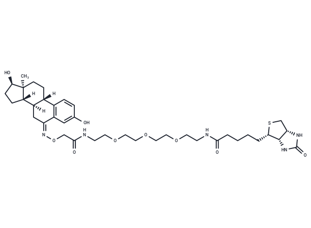 β-Estradiol-6-CMO-PEG3-biotin Chemical Structure