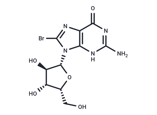 8-Bromo-9-(b-D-xylofuranosyl)guanine Chemical Structure