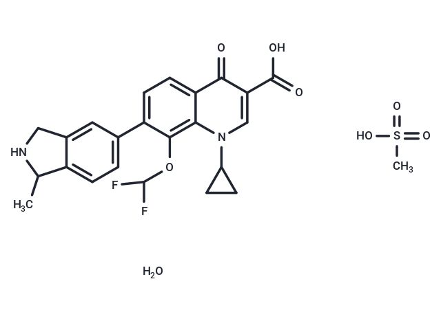 Garenoxacin mesylate hydrate Chemical Structure