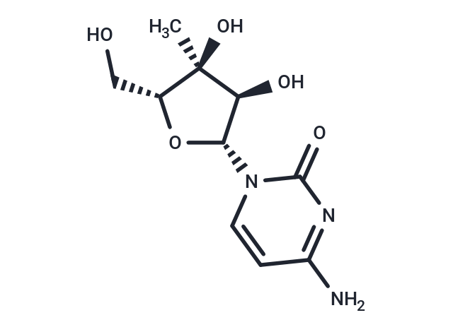 3’-beta-C-Methylcytidine Chemical Structure