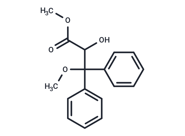 Methyl 2-hydroxy-3-methoxy-3,3-diphenylpropanoate Chemical Structure