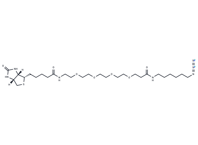 Biotin-PEG4-Amide-C6-Azide Chemical Structure