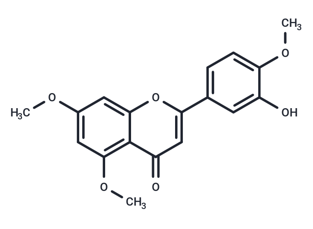 3'-Hydroxy-5,7,4'-trimethoxyflavone Chemical Structure