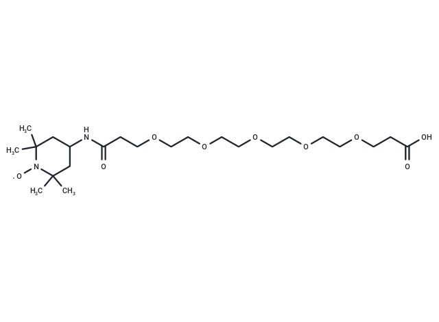Acid-PEG5-TEMPO Chemical Structure