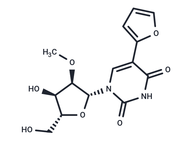 5-Furan-2-yl-2'-O-methyl uridine Chemical Structure