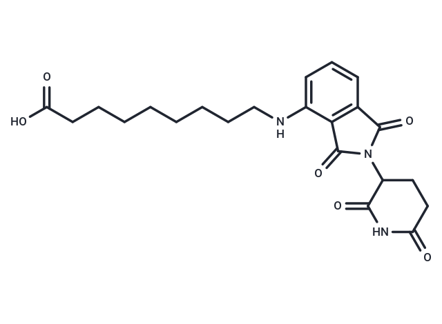 Pomalidomide 4'-alkylC8-acid Chemical Structure