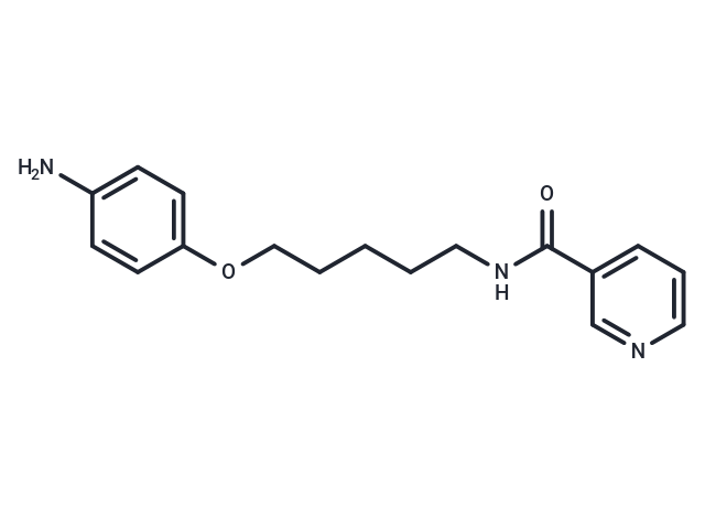 Nicotinamide, N-(5-(p-aminophenoxy)pentyl)- Chemical Structure