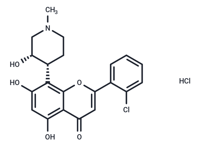 Flavopiridol hydrochloride Chemical Structure
