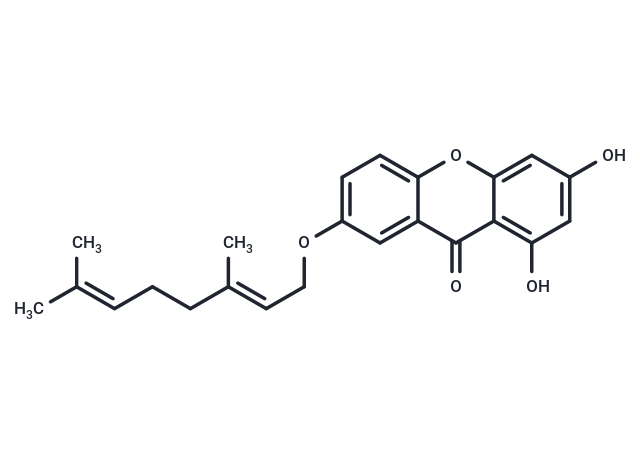 7-Geranyloxy-1,3-dihydroxyxanthone Chemical Structure